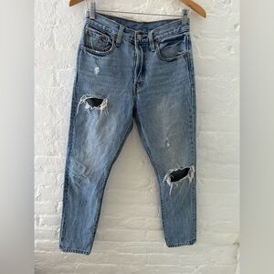 Levi’s Premium 501 Straight Leg High Rise Jeans